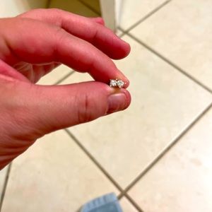 Diamond studs set in white gold